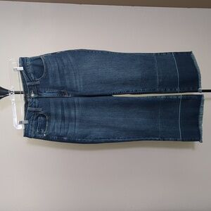 Judy Blue Wide Leg Crop Raw Hem Jean Sz 14W